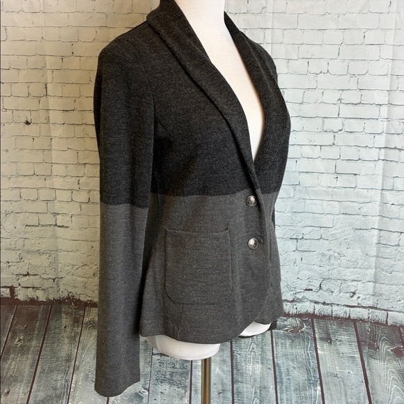 Fenn Wright Manson Blazer Style Cardigan L Colorblock Nautical Academia Preppy - Picture 9 of 15